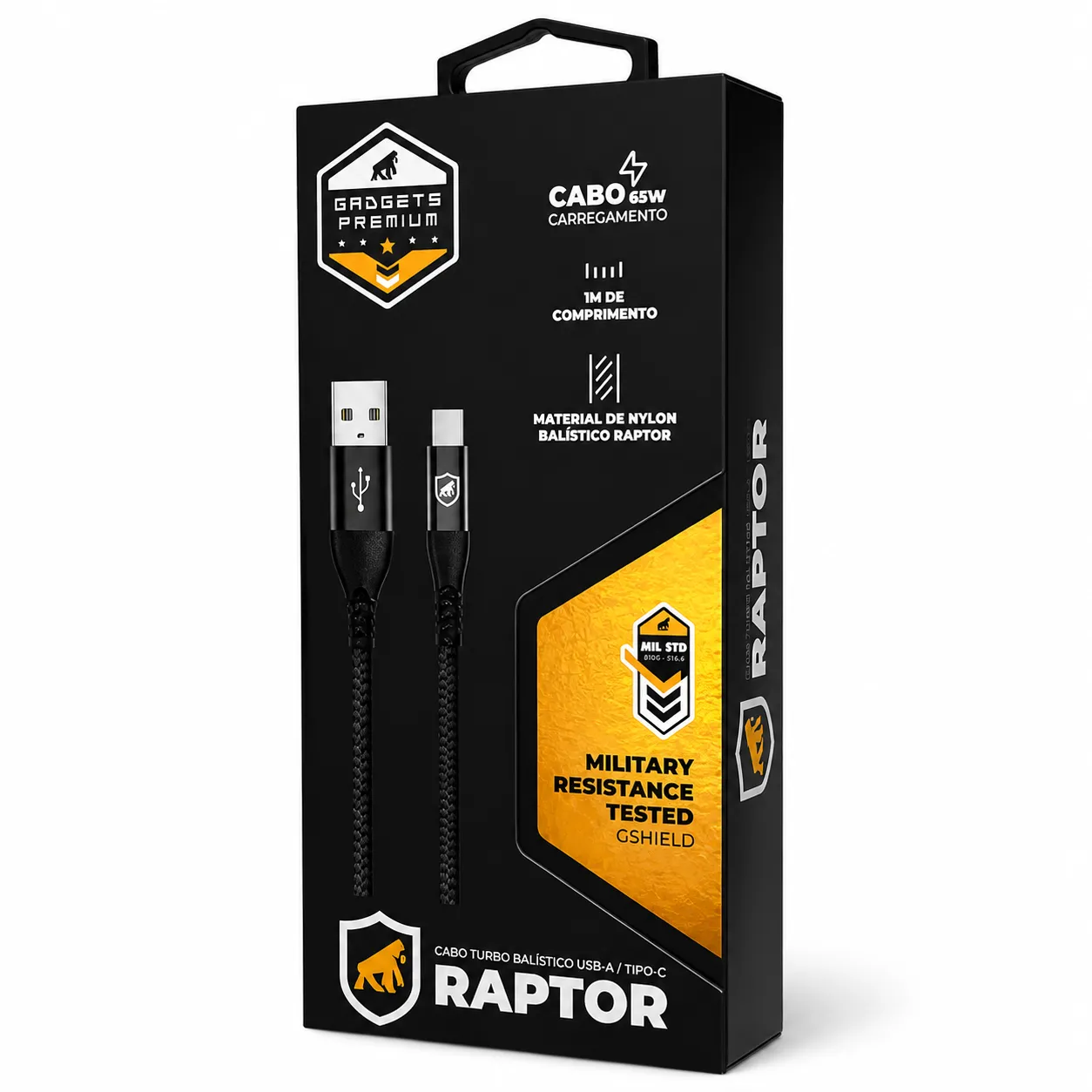 Cabo Raptor de nylon reforçado