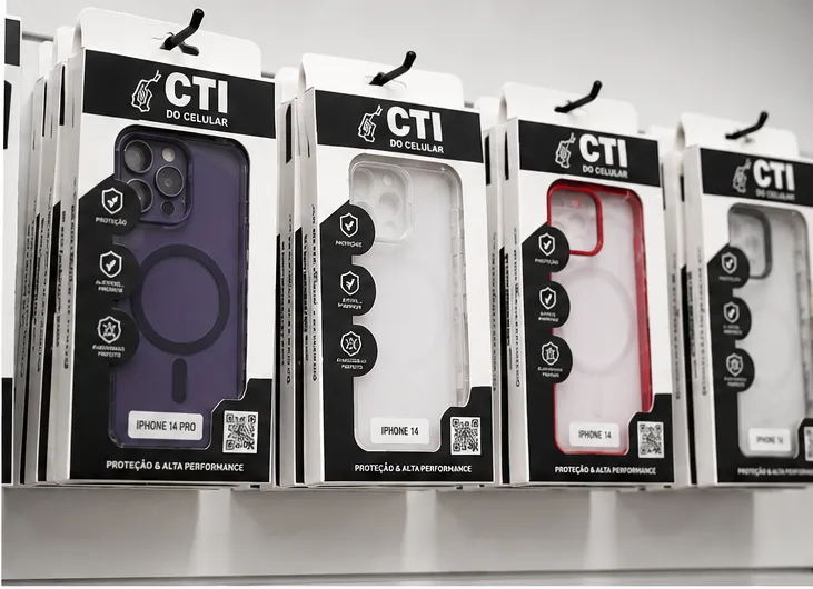 Capinhas CTI na vitrine
