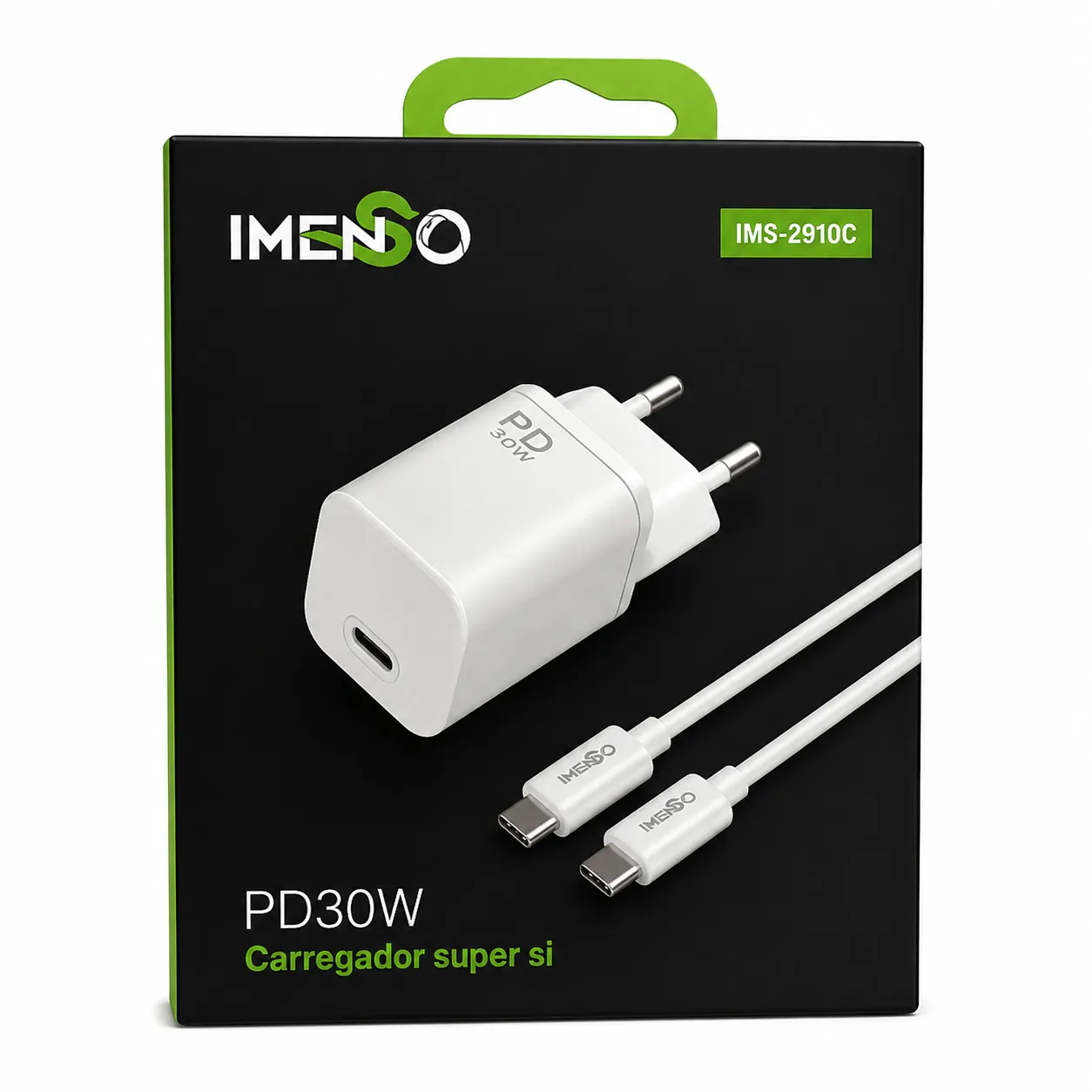 Carregador de tomada Imengo PD 30W com cabo